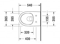 PACK INODORO SUSPENDIDO RIMLESS DURASTYLE BASIC DURAVIT